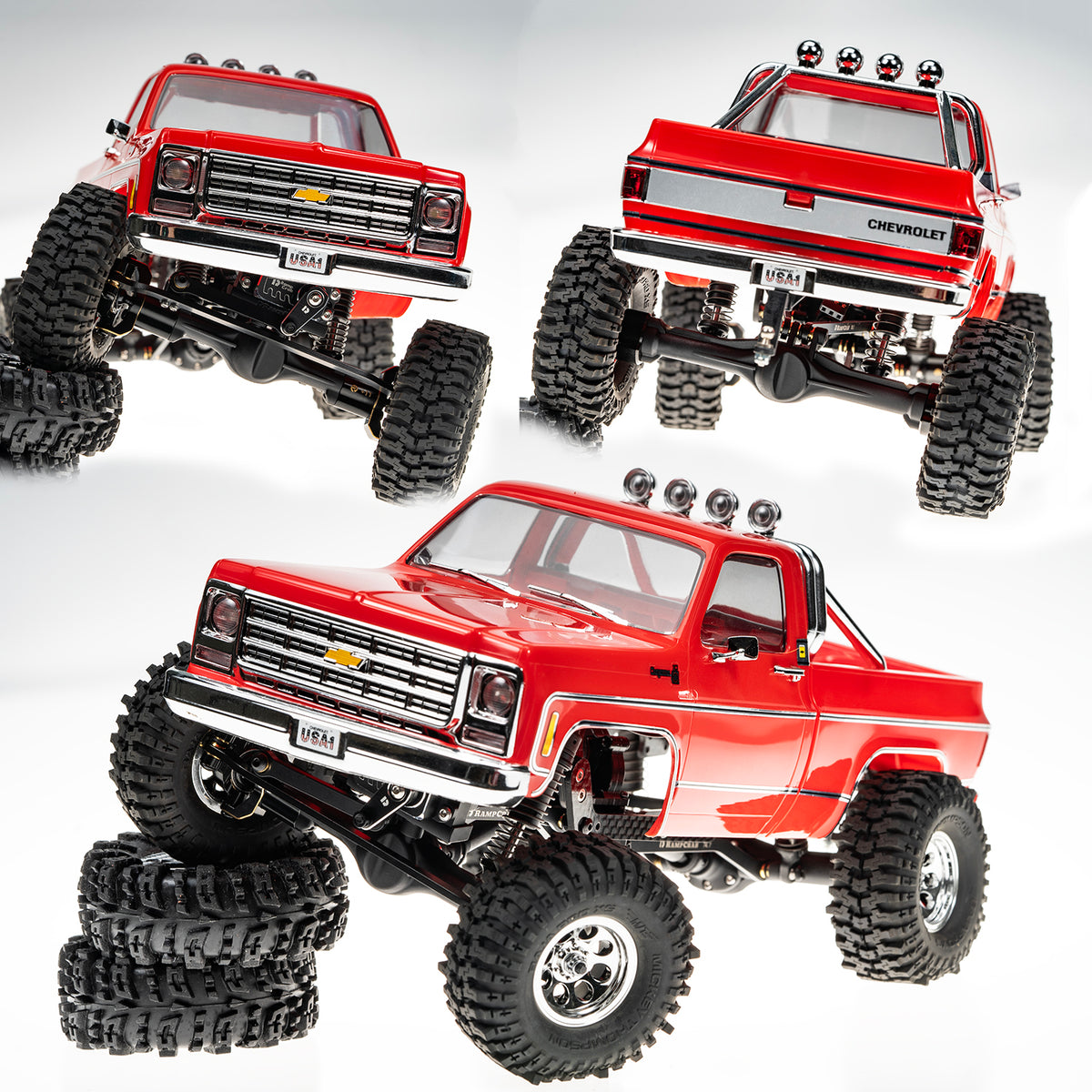 Front & Rear Axles Set, +11mm Extended Complete Axles for TRX4M Upgrade 1/18 RC Crawler Car
