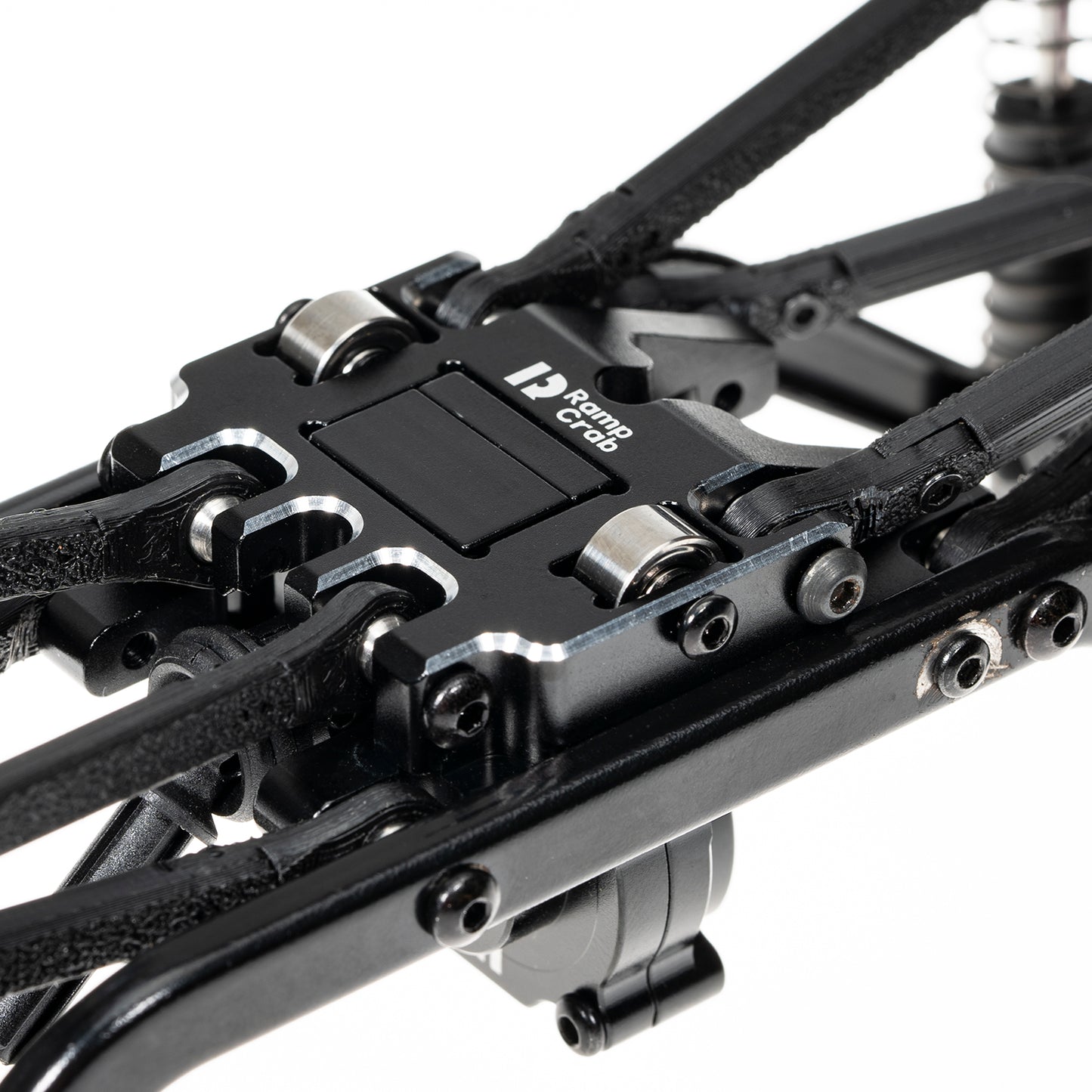 RampCrab Gearbox Skid Plate for TRX4M RC Car, Aluminum Alloy, Come with Bearing, Upgrades Parts for 1/18 TRX4-M Bronco Defender K10