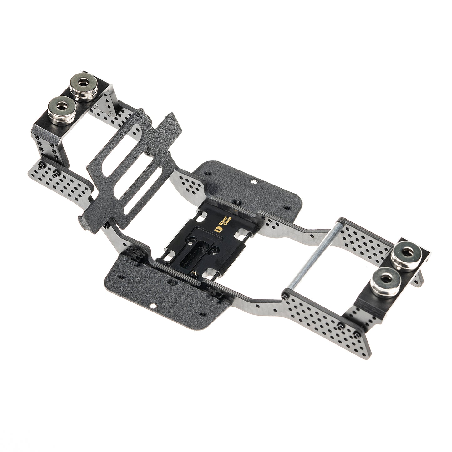 RampCrab Carbon Fiber Chassis Kit for SCX24, 7° Angled Skid, LCG Chassis Kit for Axial SCX24 C10, JLU, Bronco, Deadbolt