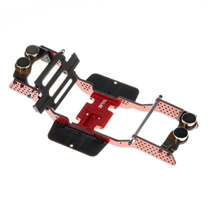 RampCrab Carbon Fiber Chassis Kit for SCX24, 7° Angled Skid, LCG Chassis Kit for Axial SCX24 C10, JLU, Bronco, Deadbolt