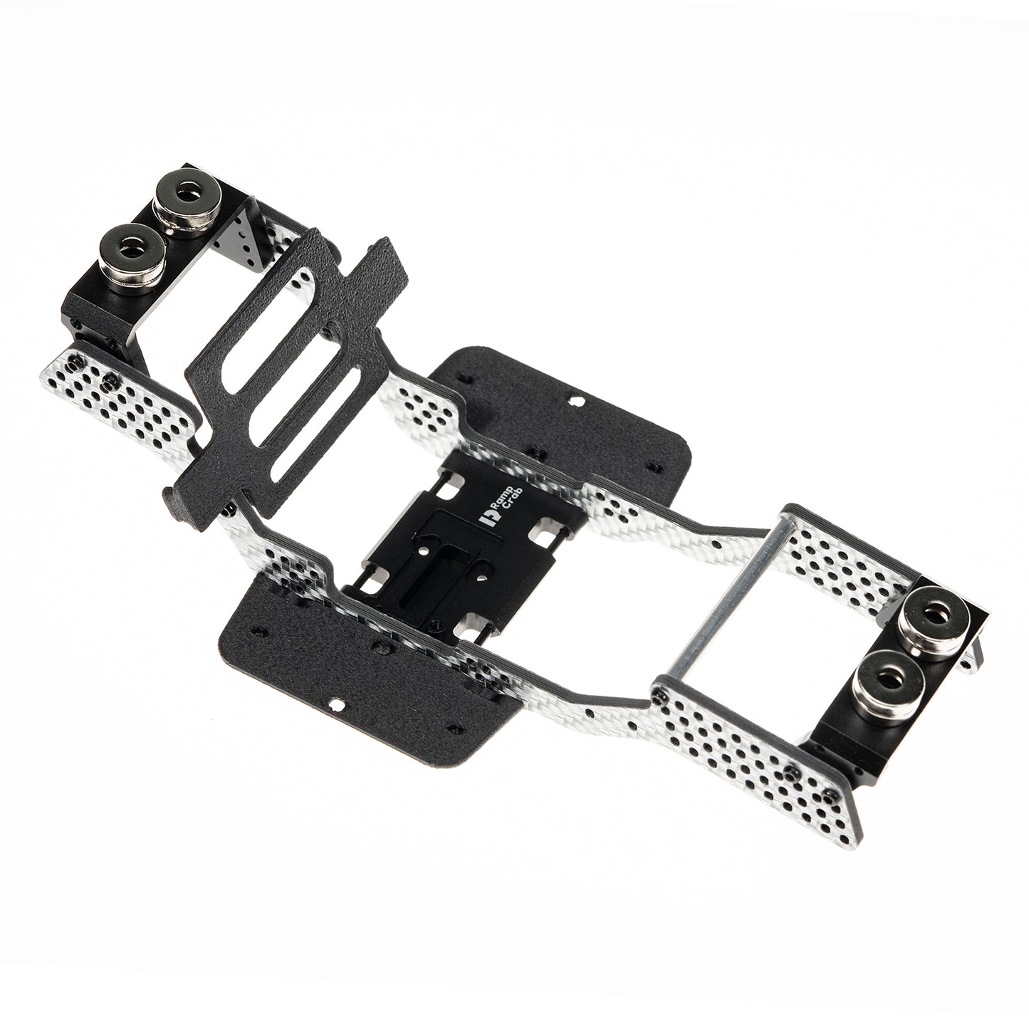 RampCrab Carbon Fiber Chassis Kit for SCX24, 7° Angled Skid, LCG Chassis Kit for Axial SCX24 C10, JLU, Bronco, Deadbolt