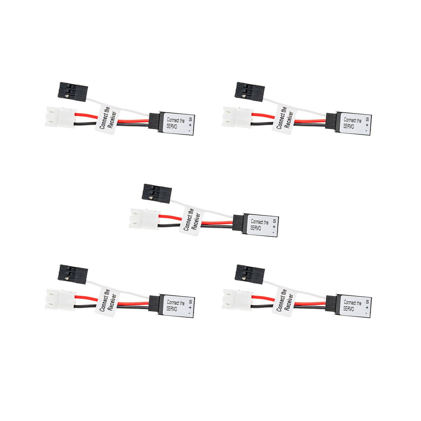 Wires for Connecting The servo to The Battery, fit for SCX24 Stock Battery, 5pcs