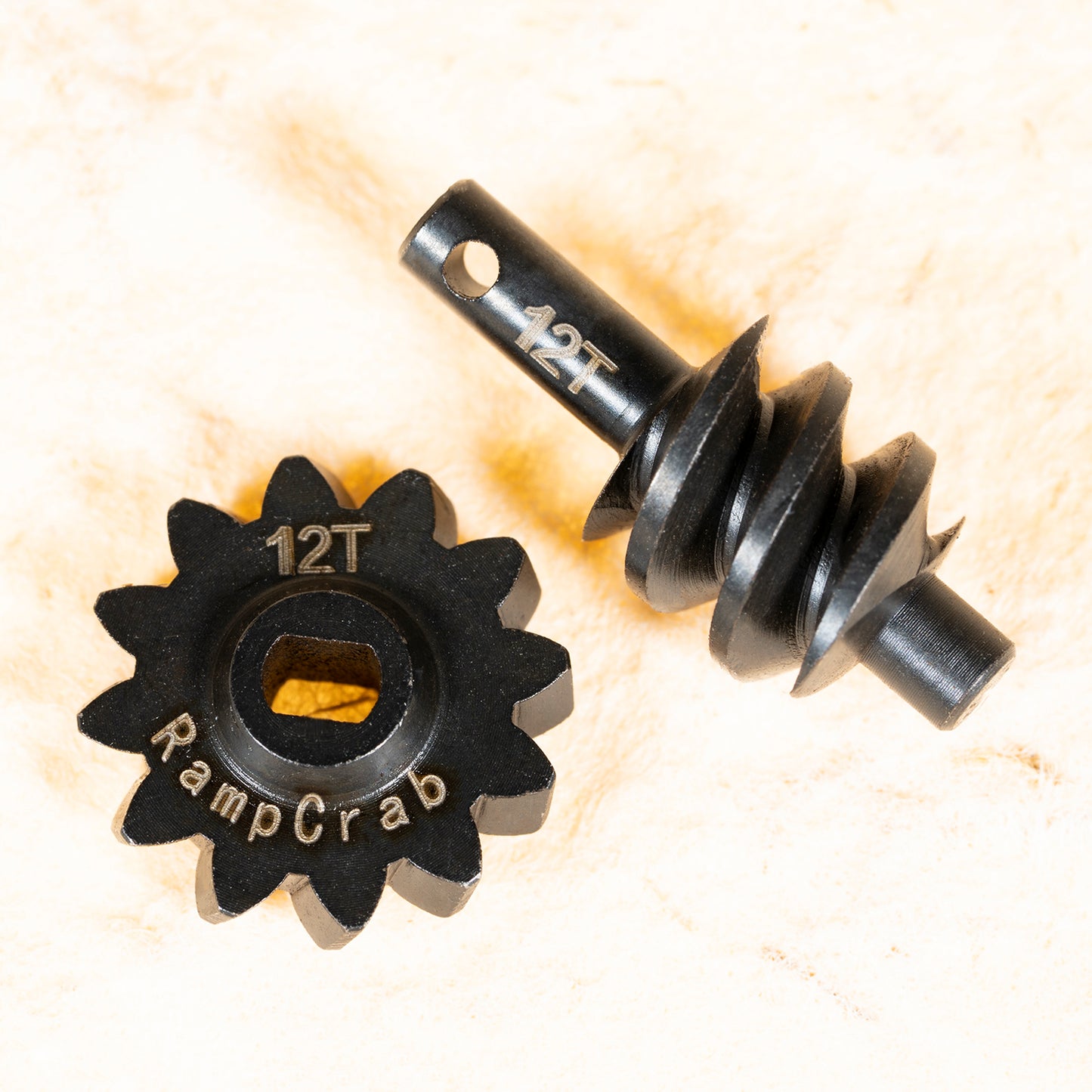 RampCrab Overdrive Differential Gear Set 12T, Hardened Steel, 1/24, Upgrade Parts for Axial SCX24 Bronco Deadbolt JLU B-17 Gladiator C10, 1/24 RC Crawler Car