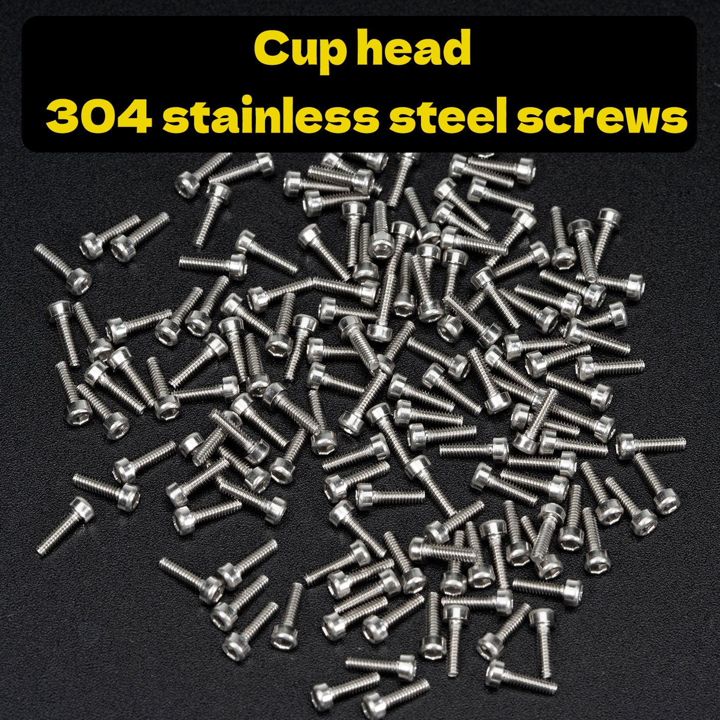 Screws Kit for SCX24 AX24, Cup Head, 380 Pcs, 304 Stainless Steel Screws, Bearing, Screws, Screwdriver Set with Box for 1/24 RC Crawler Car Axial SCX24 C10 Deadbolt JLU Gladiator Bronco