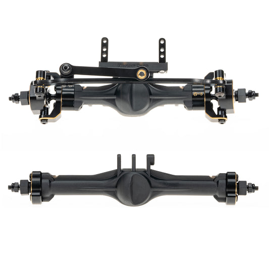 RampCrab Axles Set, +5mm Extended Complete Axles for TRX4M Upgrade 1/18 RC Crawler Car
