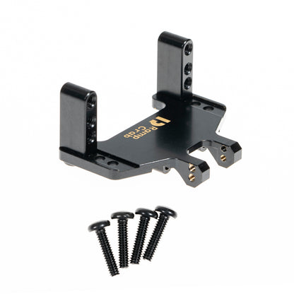 RampCrab Servo Mount Bracket for SCX24 AX24, Adjustable Servo Mount Bracket, 1/24 RC Car Steering Servo Mount for Axial SCX24 Bronco Deadbolt JLU Gladiator C10 Upgrade Parts, Brass