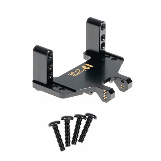 RampCrab Servo Mount Bracket for SCX24 AX24, Adjustable Servo Mount Bracket, 1/24 RC Car Steering Servo Mount for Axial SCX24 Bronco Deadbolt JLU Gladiator C10 Upgrade Parts, Brass
