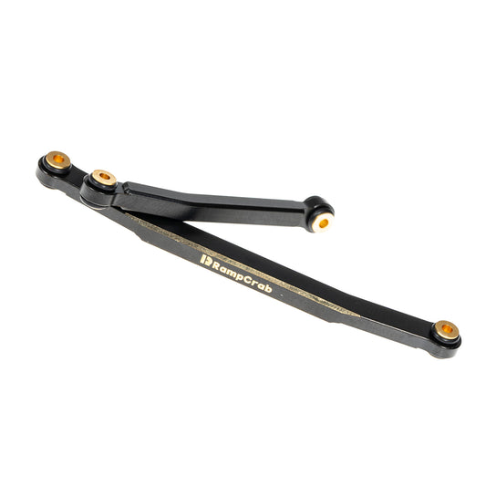 RampCrab RC Steering Links for CR18P, Brass High-Tightening Rod Tie Link for 1/18 CR18P EVO & EVO PRO Upgrade Parts, Brass, Black