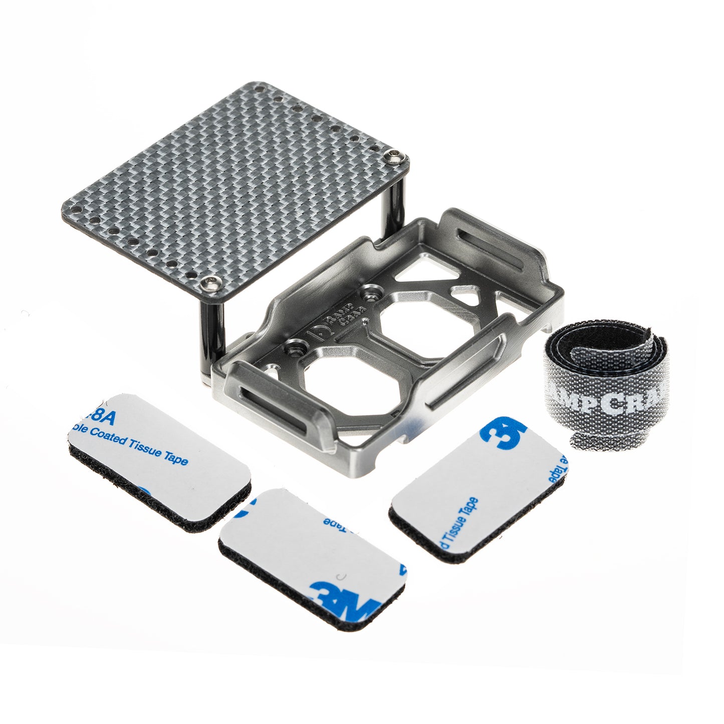 RampCrab Battery Tray & ESC Receiver Tray, Double Decker Plate for 1/18 RC Crawler TRX4M, Gold