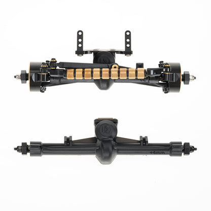 RampCrab +4mm Axles with Joint Shafts,Brass Knuckles for 1/24 SCX24 Upgrade