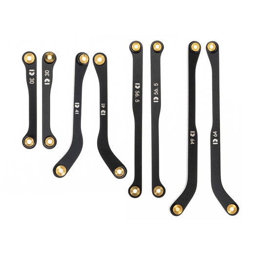 RampCrab High Clearance Links Set for SCX24 GX470, Steel Links Set, Upgrade Parts for SCX24, 1/24 RC Crawler Car Upgrade Accessories, Black
