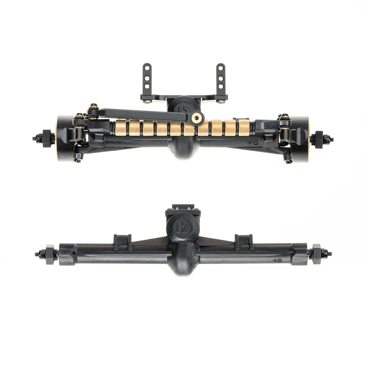 +8mm Axles with Joint Shafts,Brass Knuckles for 1/24 SCX24 Upgrade