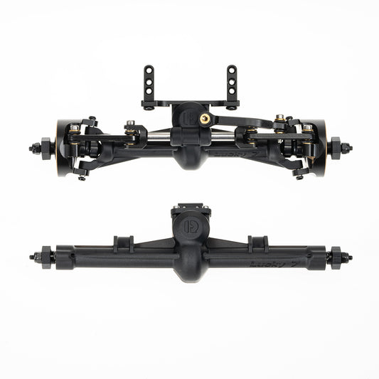 +7 Axles with Double Joint Shafts,Brass Knuckles for SCX24 Upgrade, Lucky 7