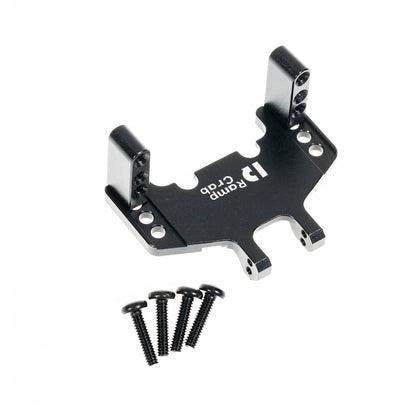 RampCrab Servo Mount Bracket for SCX24 AX24, Adjustable Servo Mount Bracket, 1/24 RC Car Steering Servo Mount for Axial SCX24 Bronco Deadbolt JLU Gladiator C10 Upgrade Parts, Brass