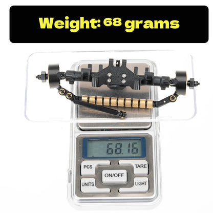 +8mm Axles with Joint Shafts,Brass Knuckles for 1/24 SCX24 Upgrade