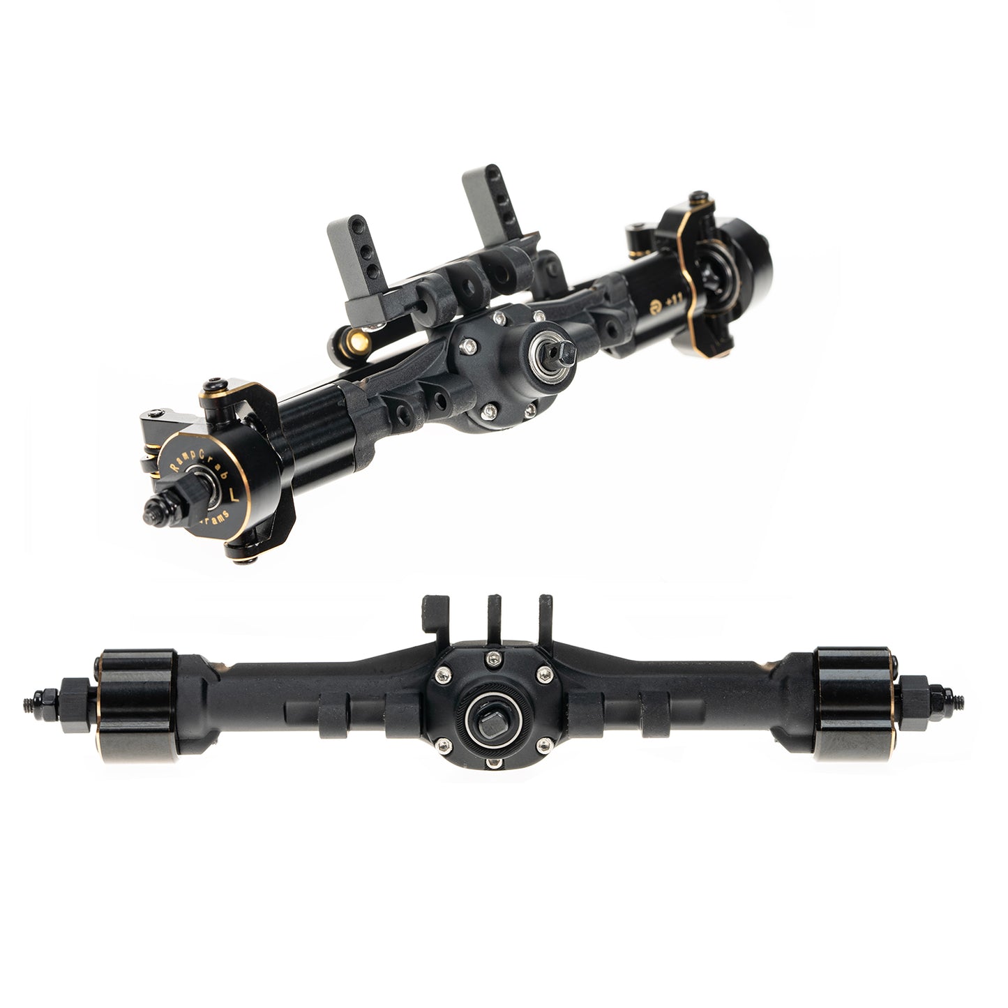 Front & Rear Axles Set, +11mm Extended Complete Axles for TRX4M Upgrade 1/18 RC Crawler Car