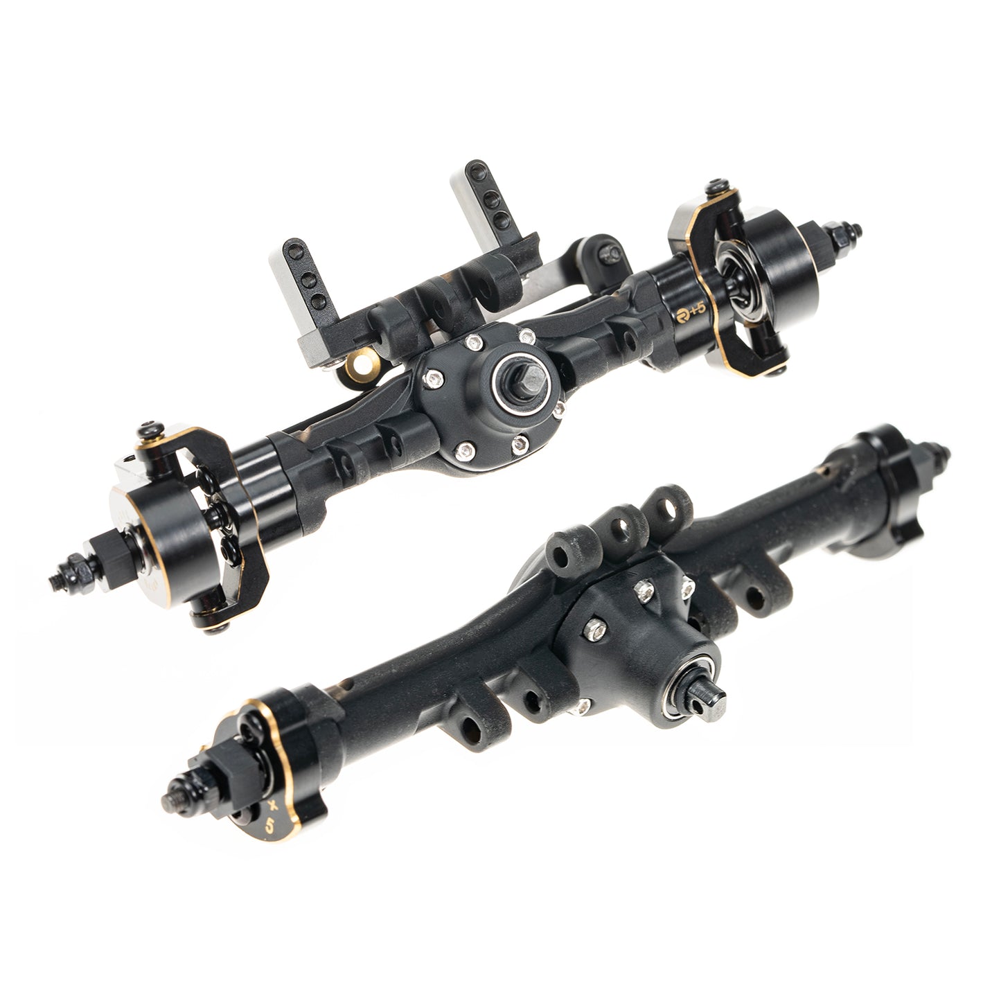 RampCrab Axles Set, +5mm Extended Complete Axles for TRX4M Upgrade 1/18 RC Crawler Car