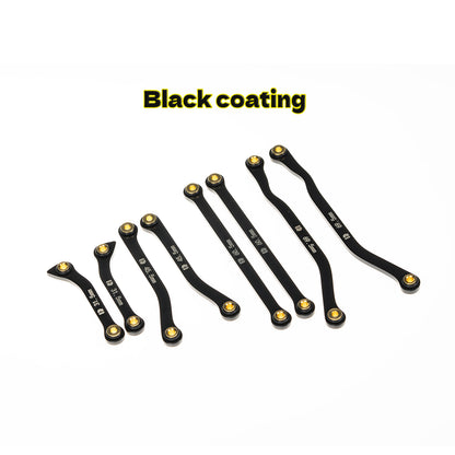 RampCrab High Clearance Chassis Links for 1:18 RC Crawler Redcat Ascent-18 APEX Upgrade, Stainless Steel Links Set，
