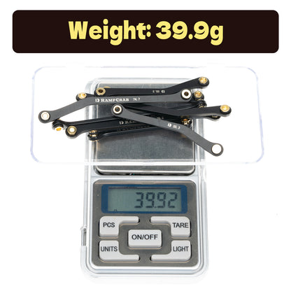 RampCrab High Clearance Links Set for TRX4M High Trail K10 F150, Stainless Steel Links Set, 44g/Set