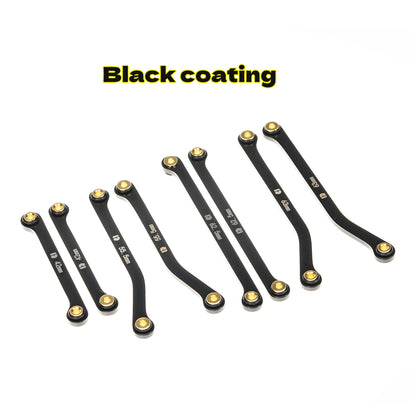 RampCrab High Clearance Chassis Links for 1:18 RC Crawler Redcat Ascent-18 Upgrade, Stainless Steel Links Set，