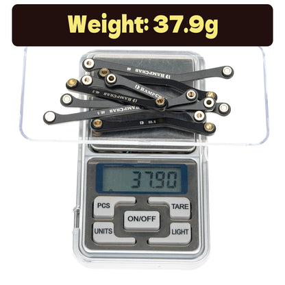 RampCrab High Clearance Links Set for TRX4M Defender and Bronco, Stainless Steel Links Set, 42g/Set