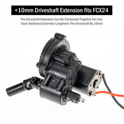 RampCrab +10mm Driveshaft Extenders for SCX24, FCX24, 10 Pcs