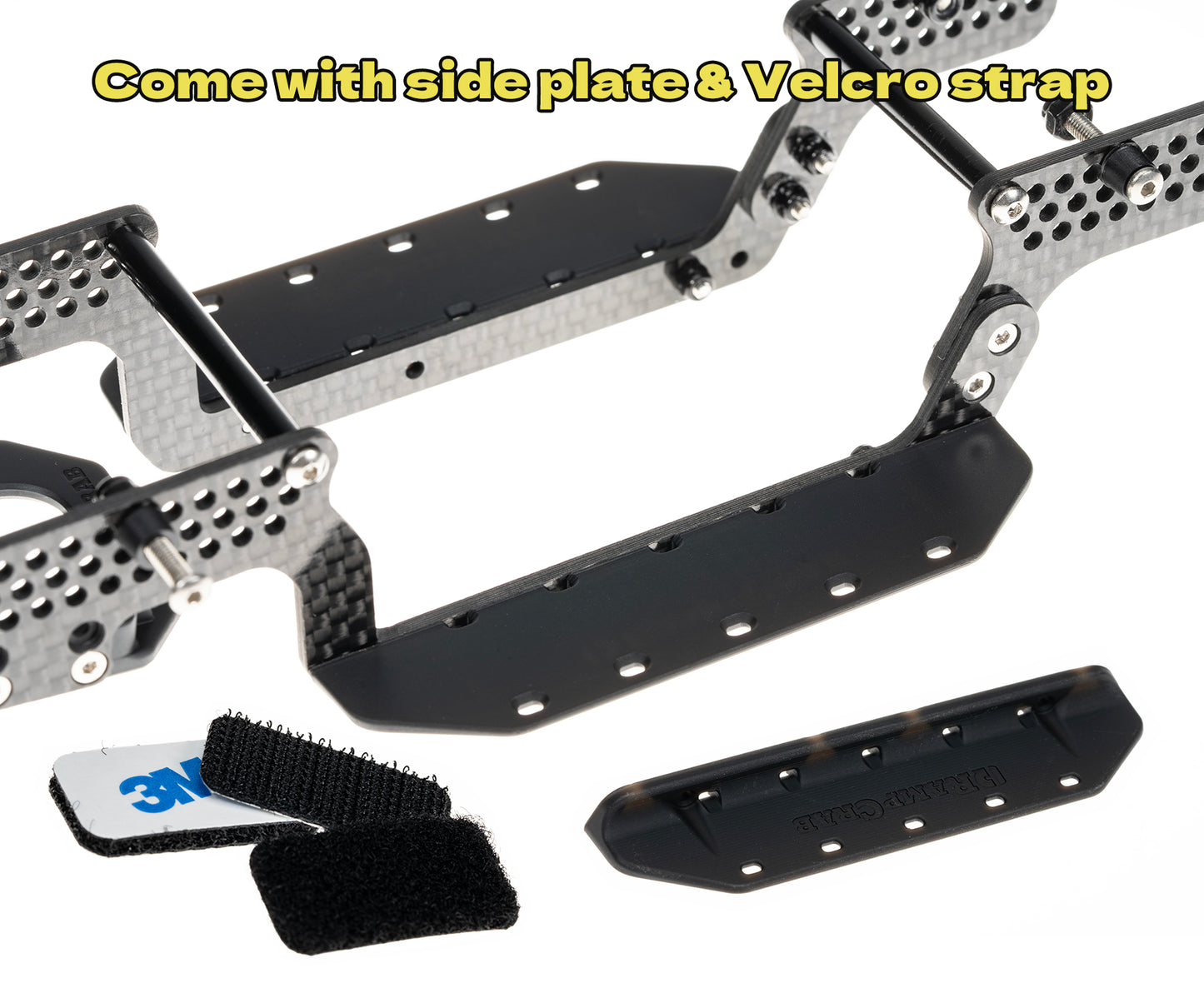 LCG Carbon Fiber Universal Chassis Frame Kit for 1/18 RC Crawler TRX4M Upgrade