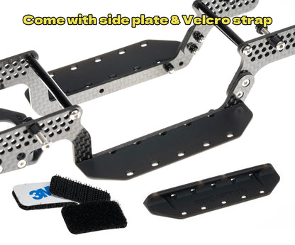 LCG Carbon Fiber Universal Chassis Frame Kit for 1/18 RC Crawler TRX4M Upgrade