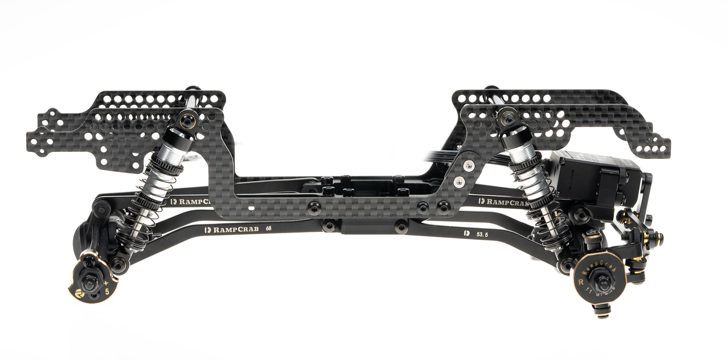 RampCrab High Clearance Links Set for TRX4M Defender and Bronco, Stainless Steel Links Set, 42g/Set