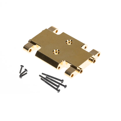 Skid Plate Transmission Mount for AX24,Brass Mount for AX24 XC-1, 21 Grams, Upgrades Parts for 1/24 RC Crawler Car