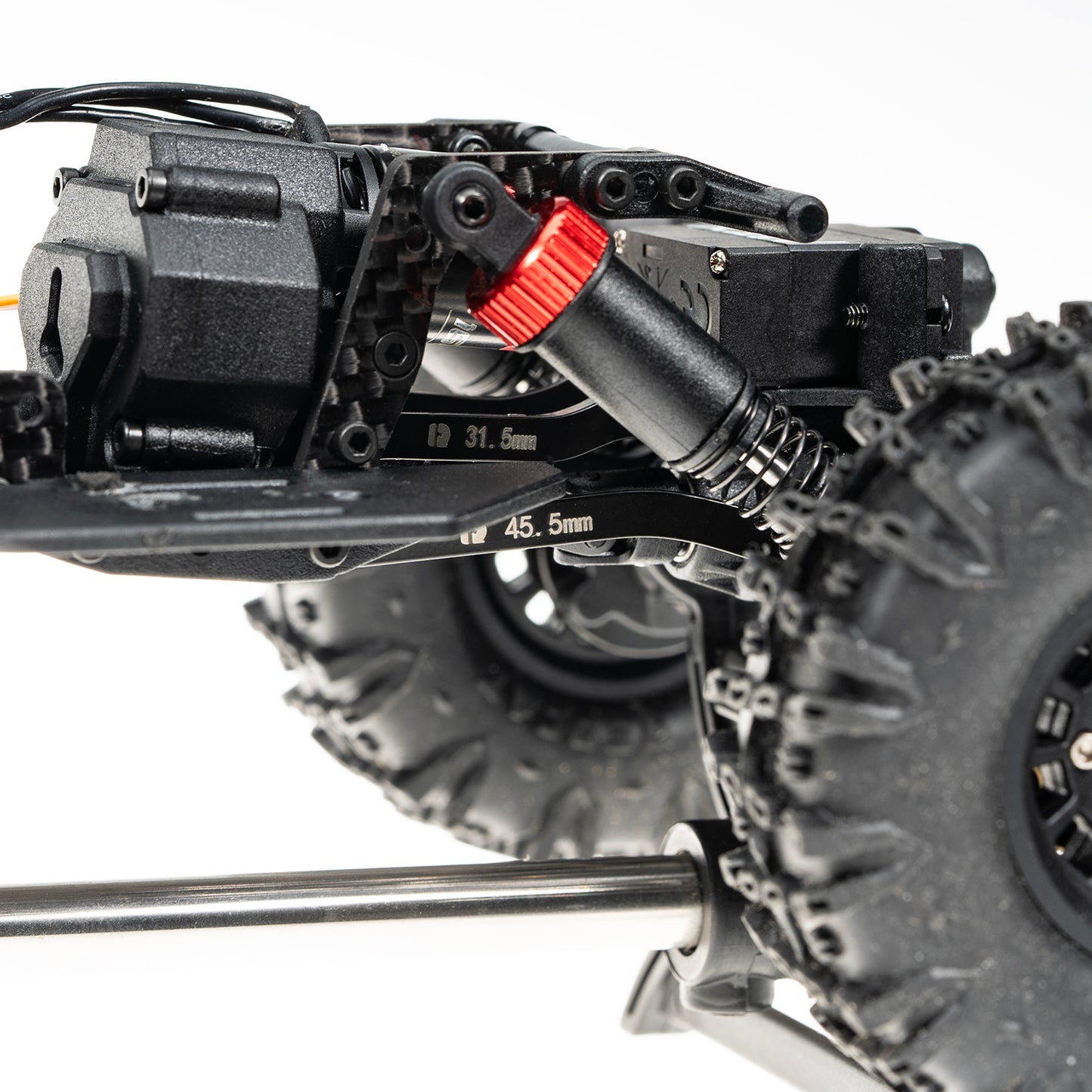 RampCrab High Clearance Chassis Links for 1:18 RC Crawler Redcat Ascent-18 APEX Upgrade, Stainless Steel Links Set，