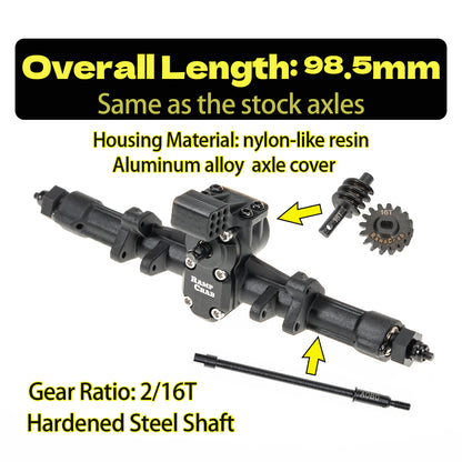 Axles with Joint Shafts & Brass Knuckles for 1/24 SCX24 Upgrade