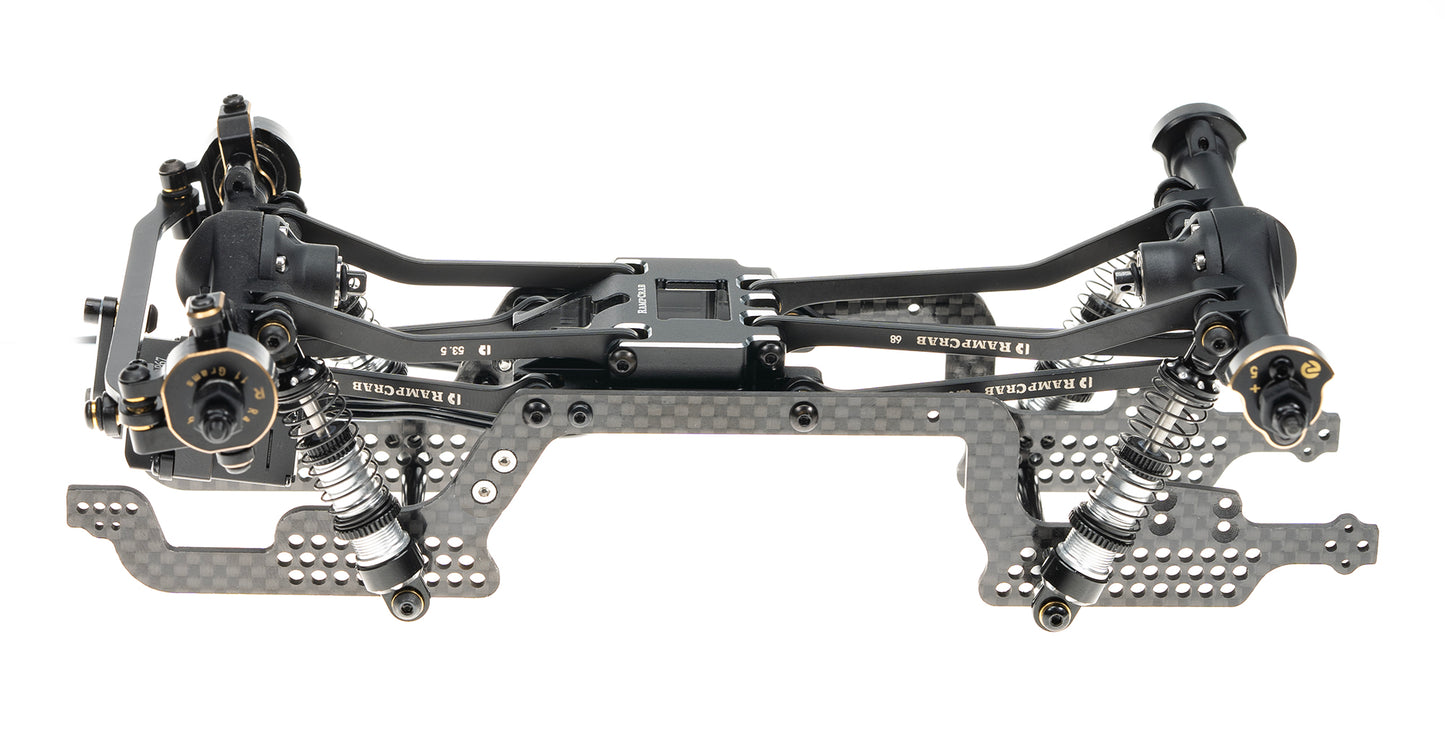 RampCrab High Clearance Links Set for TRX4M Defender and Bronco, Stainless Steel Links Set, 42g/Set
