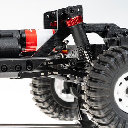 RampCrab High Clearance Chassis Links for 1:18 RC Crawler Redcat Ascent-18 Upgrade, Stainless Steel Links Set，