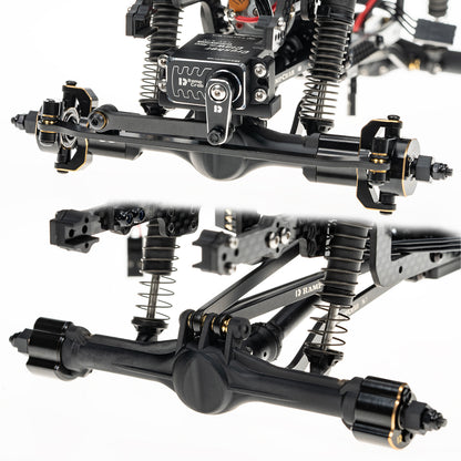 Front & Rear Axles Set, +11mm Extended Complete Axles for TRX4M Upgrade 1/18 RC Crawler Car