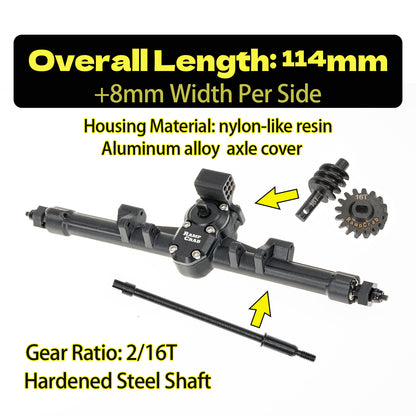 +8mm Axles with Joint Shafts,Brass Knuckles for 1/24 SCX24 Upgrade