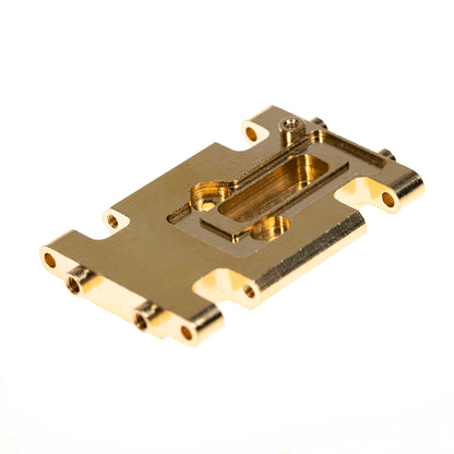 Skid Plate Transmission Mount for AX24,Brass Mount for AX24 XC-1, 21 Grams, Upgrades Parts for 1/24 RC Crawler Car