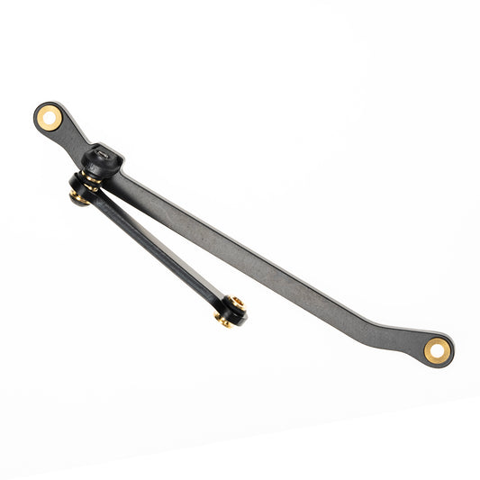 RampCrab Stainless steel Steering Links Set for TRX4M Axles 1/18 RC Crawler, black coating