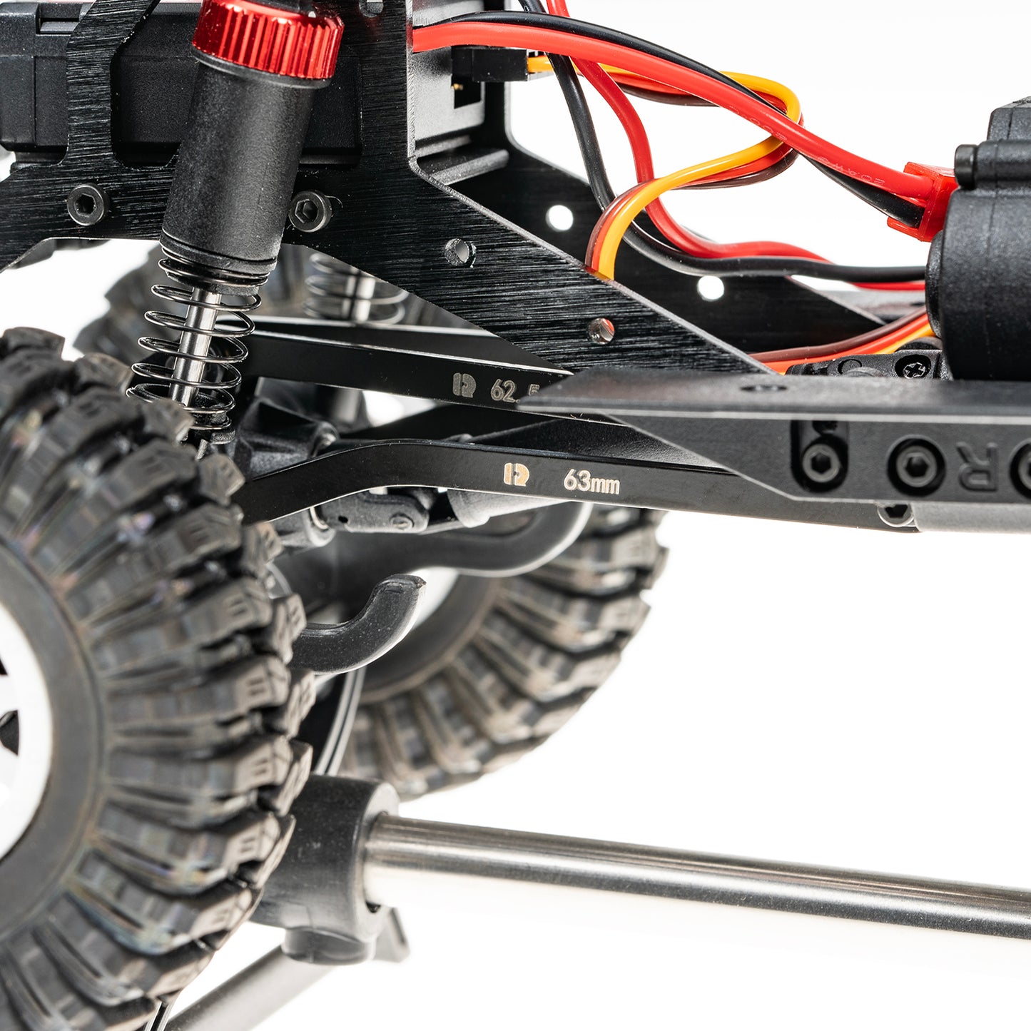 RampCrab High Clearance Chassis Links for 1:18 RC Crawler Redcat Ascent-18 Upgrade, Stainless Steel Links Set，