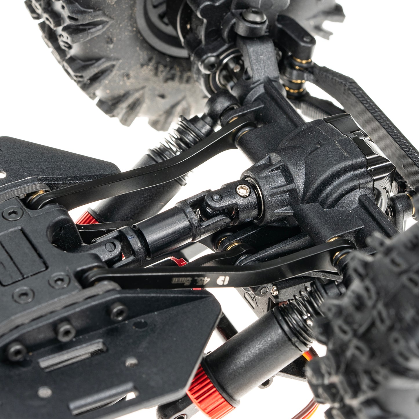 RampCrab High Clearance Chassis Links for 1:18 RC Crawler Redcat Ascent-18 APEX Upgrade, Stainless Steel Links Set，