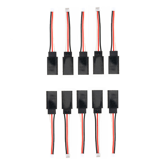 Dupont 2.54mm Male(Female Housing) To MX 1.25mm Female (Male Housing) Connectors Cables, 5CM wire, 10 pcs, Upgrade Parts for FMS FCX24, Fit for Servo & Led light of 1/24 RC Crawler Car Power Wagon