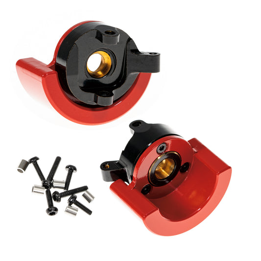 RampCrab Brass Steering Knuckles RC Counterweights for 1/24 RC Crawler Axial SCX24 AX24 Upgrades Parts, Black Coating, 70g