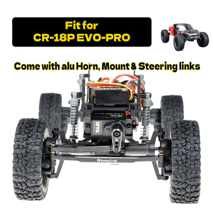 RampCrab Micro 2.6KG Servo with Steering Links, Servo Mount Bracket and Servo Horn for CR18P