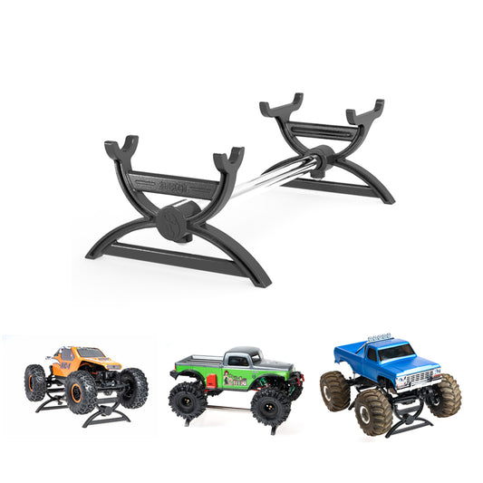 RampCrab RC Car Stand for AX24, SCX24 Crawler, 1/24 RC car Display Stand for FCX24, FCX24M, CR18P, Axial SCX24 C10 Deadbolt JLU B-17 Gladiator Upgrades Accessories