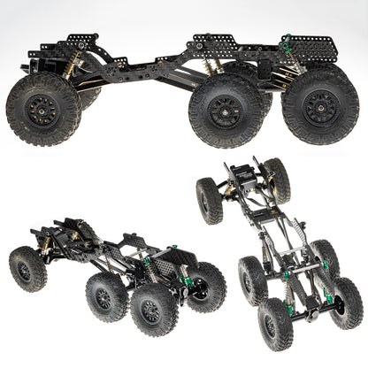 6X6 Extension kit for 1/24 Carbon Fiber Chassis Kit SCX24 Upgrade Parts